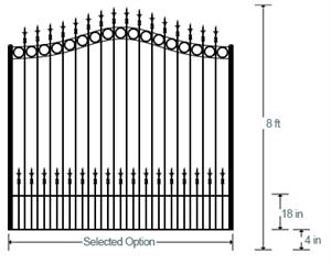 Sweetgrass Estate Gate (Single 8')