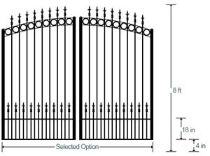 Sweetgrass Estate Gate (Dual 8')