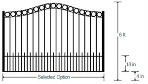 Newberry Acres Estate Gate (Single 6')