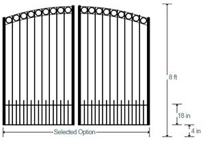 Newberry Acres Estate Gate (Dual 8')