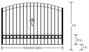 Sandkey Estate Gate (Single 6')