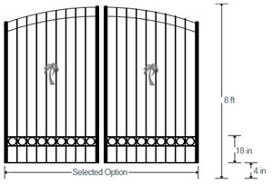 Sandkey Estate Gate (Dual 8')