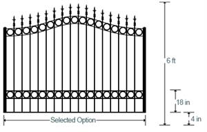 Driveway Gates - Huntington Estate Gate (Single 6')-1