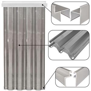 Full Aluminum Hurricane Shutter Panel for Windows or Doors - Price per Linear Foot