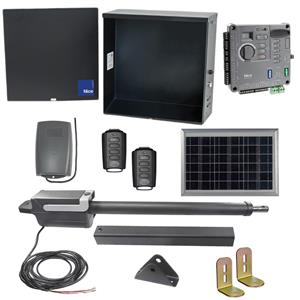 Apollo TITAN Solar Single Swing Gate Opener Kit W/ Free Receiver & Remote - W/ 10 Watt Panel