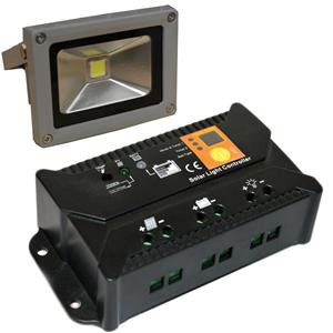 Combo Light and Solar Charge Controller - 10 amp