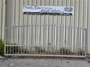 Ready to Ship 14 ft. Long Aluminum Single Swing Driveway Gate - Made in USA