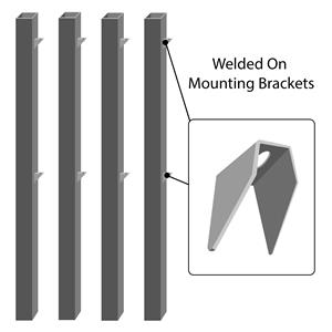 Dual Slide Gate Posts