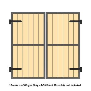 Dual Aluminum Carriage Door Frame