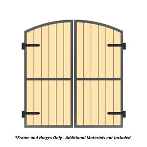 Dual Arched Aluminum Carriage Door Frame