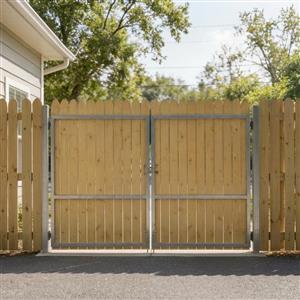 Gate Crafters Vinyl or Wood Dual Slat Gate Frame