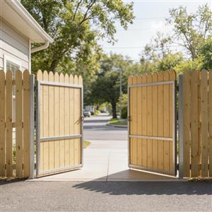 Gate Crafters Vinyl or Wood Dual Slat Gate Frame