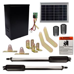 Estate Swing E-S1000H Dual Swing Solar Gate Opener w/ Free Extra Remote - w/ 10 Watt Solar Panel