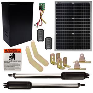 Estate Swing E-S1000H Dual Swing Solar Gate Opener w/ Free Extra Remote - w/ 30 Watt Panel