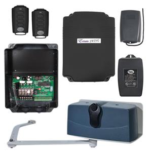 Estate Swing E-SC 1600 Automatic Single Swing Column Mount Gate Operator for Driveways with Free Remotes