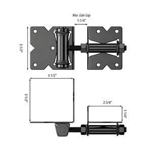Estate Swing Stainless Steel Self-Closing Gate Hinges for Pedestrian Gates