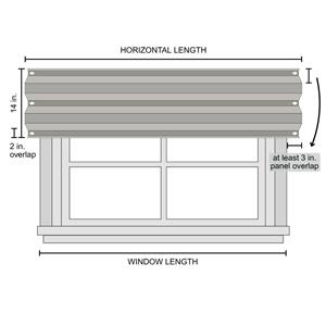 Full Lexan/Polycarbonate Hurricane Panels Hurricane Shutters for Windows or Doors width