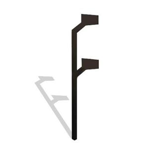 Gate Crafters Dual DWKPS Keypad/Intercom Stand - In Ground Mount