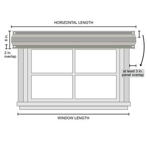 Half Lexan/Polycarbonate Hurricane Shutter Panel for Windows or Doors