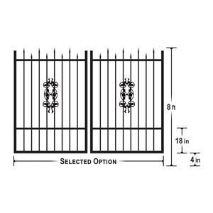 Hilldale 8ft (Dual) Dimensions