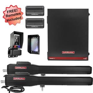 LiftMaster LA5001PKGXLMU Dual Swing Gate Opener Kit with MyQ Technology & XL Control Box