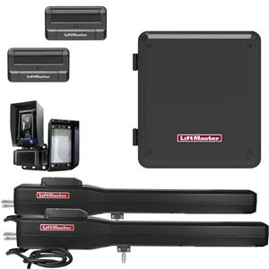 LiftMaster LA500UL Dual Swing Gate Opener Kit with MyQ Technology - Gate Opener Kit + 2 Free Remotes