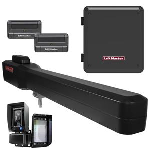 LiftMaster LA500UL Single Swing Gate Opener Kit with MyQ Technology - Gate Opener Kit + 2 Free Remotes