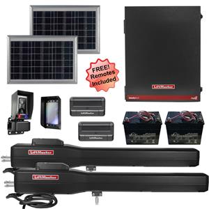 LiftMaster LA500XL Dual Swing Solar Gate Opener Kit with MyQ Technology