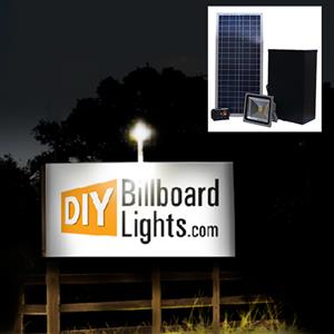 Dual 5' x 16' Solar LED Sign Lighting Kit with 3,400 Lumens