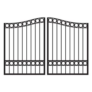 Legacy Estate 6 ft. Tall Custom Aluminum Dual Swing Driveway Gate - Durable & Stylish Estate Entry Gate