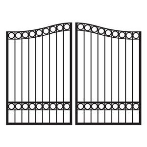 Legacy Estate 8 ft. Tall Custom Aluminum Dual Swing Driveway Gate - Durable & Stylish Estate Entry Gate