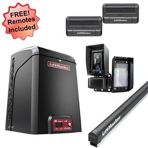 LiftMaster CSL24UL Elite 24VDC High-Traffic Commercial Single Slide Gate Operator Kit - Gate Opener Kit + 2 Free Remotes