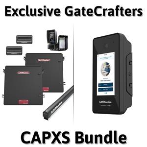 LiftMaster INSL24UL 24VDC Continuous Duty Industrial Dual Slide Gate Operator Kit - Gate Opener Kit, CAPXS (Intercom) + 2 Free Remotes 