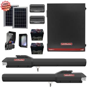LiftMaster LA500XL Dual Swing Solar Gate Opener Kit with MyQ Technology