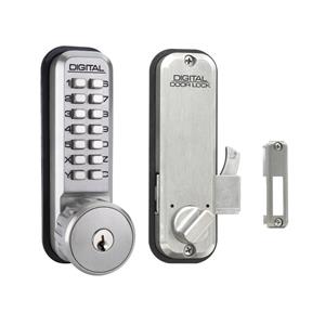 LockeyUSA 2500KO Mechanical Combination Sliding Door Lock with Key Override