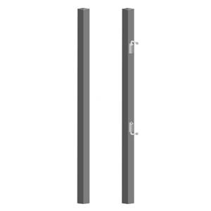 Pair of Mounting Posts with Hinges for Single Swing Gates