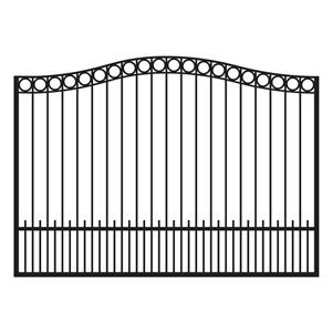 Newberry Acres 8 ft. Tall Custom Aluminum Single Swing Driveway Gate - Durable Estate Entry Gate