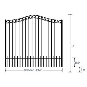 Newberry Acres Estate Gate Single 8ft