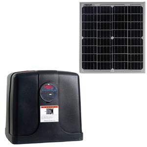 US Automatic Patriot RSL Solar Single Slide Gate Opener  - w/ 20 Watt Solar Panel