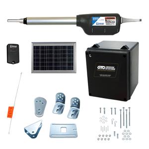 GTO/Linear Pro PROSW2000XLS Single Swing Gate Opener Kit with Free Extra Remote - 10 Watt Panel