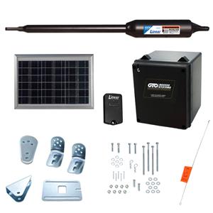 GTO/Linear Pro SW4000XLS Single Swing Gate Opener Kit with Free Extra Remote - 10 Watt Panel