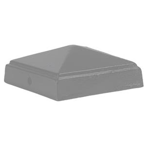 Aluminum Pyramid Gate Post Cap (3 in. x 3 in.)  - Raw