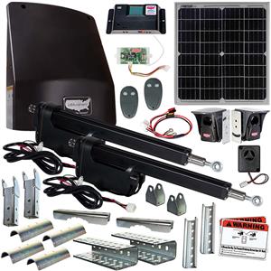 USAutomatic Ranger 500 Dual Swing Gate Opener Kit - 20 Watt Panel