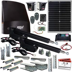 USAutomatic Ranger 500 Dual Swing Gate Opener Kit - 30 Watt Panel