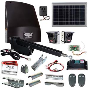 USAutomatic Ranger 500 Single Swing Gate Opener Kit - 10 Watt Panel