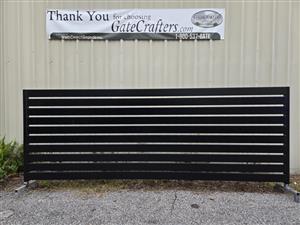 Ready to Ship 14 ft. Long Aluminum Single Semi-Privacy Gate - Made in USA