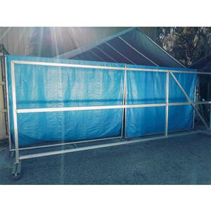 Ready to Ship 12 ft. Long Single Slide Wood/Vinyl Gate Frame - Made in USA
