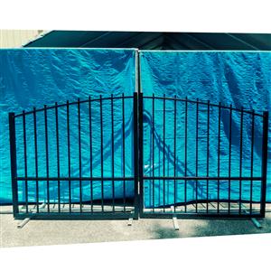 Ready to Ship Dual Swing Driveway Gate 9 ft Long Made in USA