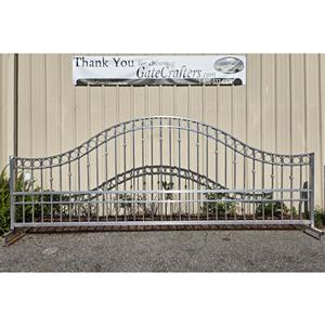Ready to Ship 15 ft. Long Single Swing Driveway Gate - Made in USA