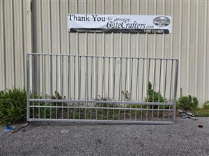 Ready to Ship 12 ft. Long Aluminum Single Swing Driveway Gate - Made in USA